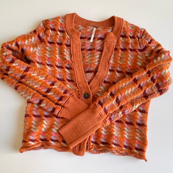 Free People Orange Sweater - Picture 2 of 6